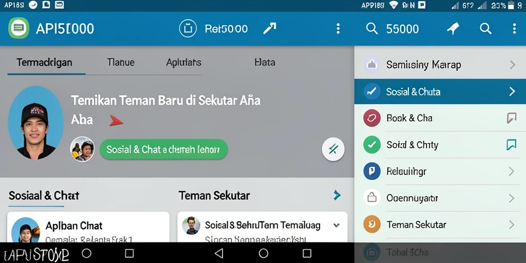 Tampilan antarmuka API5000 yang sederhana dan menarik.