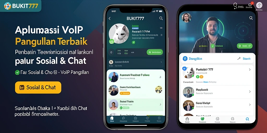 Tampilan antarmuka BUKIT777 yang user-friendly untuk VoIP Panggilan.
