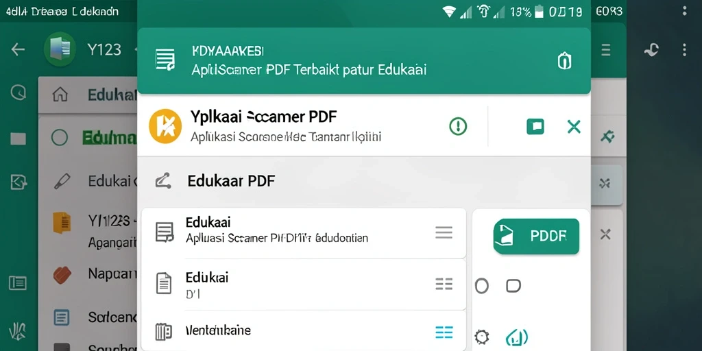 Antarmuka pengguna YY123 yang sederhana dan intuitif untuk pemindaian PDF.