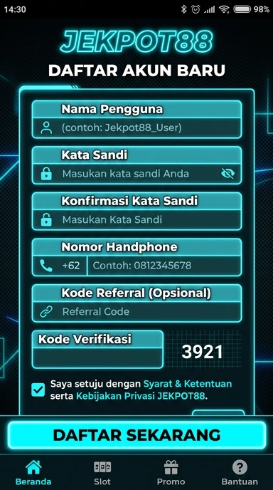 Cara Mudah Buat Akun Jekpot88 untuk Android